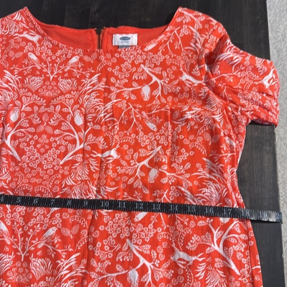 Old Navy Orange Forest Creatures Shift Dress Size Medium Tall - Picture 6 of 7